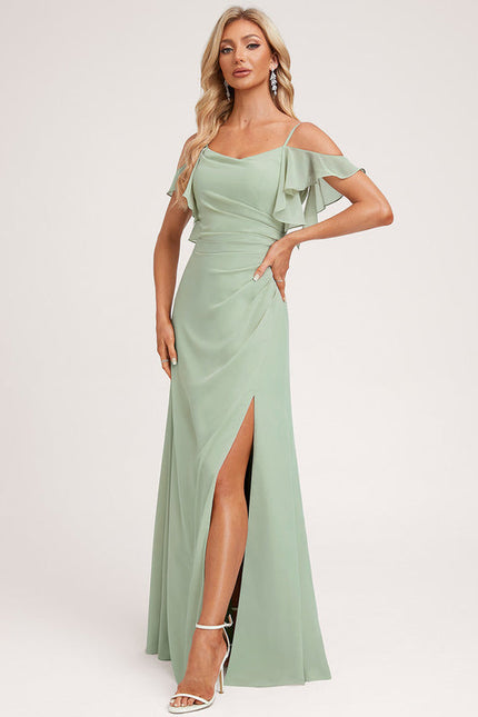 Robe Demoiselle D'Honneur Fluide Ciel - gallery 5