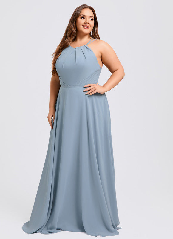 Robe Demoiselle D'Honneur Florale Légère - gallery 9