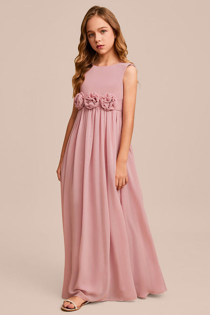 Robe Demoiselle D'Honneur Flottante Poudrée - gallery 5