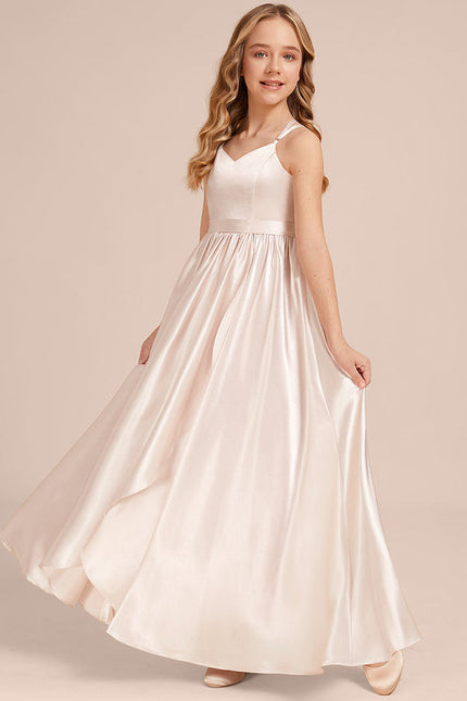 Robe Demoiselle D'Honneur Satin Émeraude Chic - gallery 3