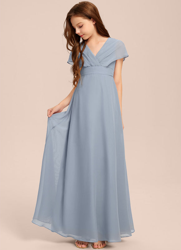 Robe Demoiselle D'Honneur Verte Éthérée - gallery 1