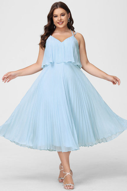 Robe De Demoiselle D'Honneur Bleu Pastel - gallery 7