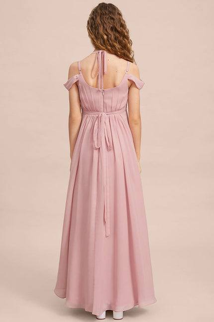 Robe Demoiselle D'Honneur Flottante Cerise - gallery 6