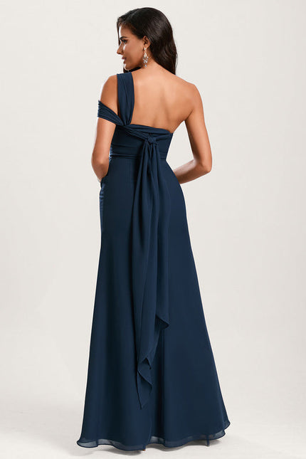 Robe Demoiselle D'Honneur Élégance Marine - gallery 8