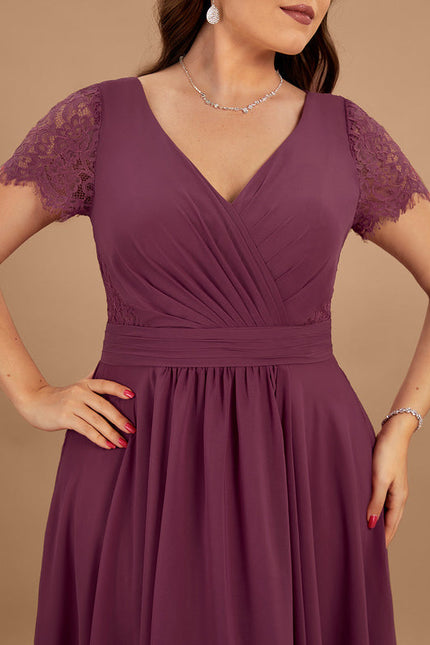 Robe Demoiselle D'Honneur Dentelle Marine - gallery 8