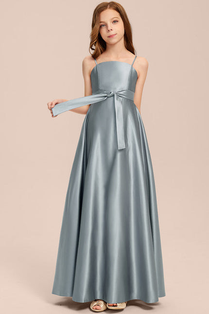 Robe Demoiselle D'Honneur Satin Aqua