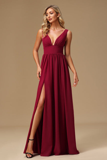 Robe Demoiselle D'Honneur Mousseline Beige