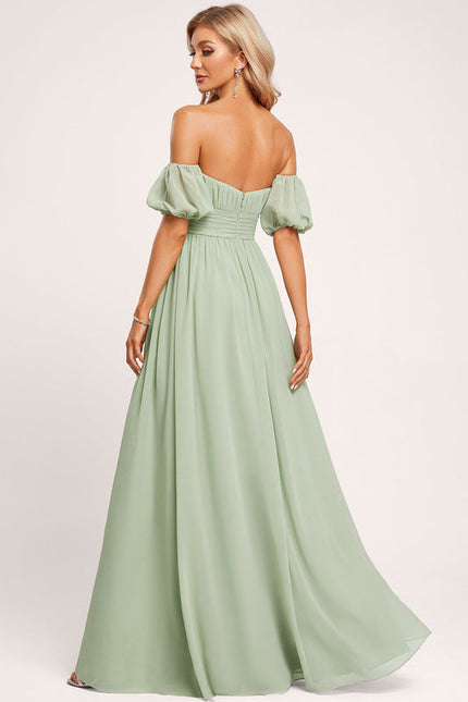 Robe Demoiselle D'Honneur Émeraude Douce - gallery 1