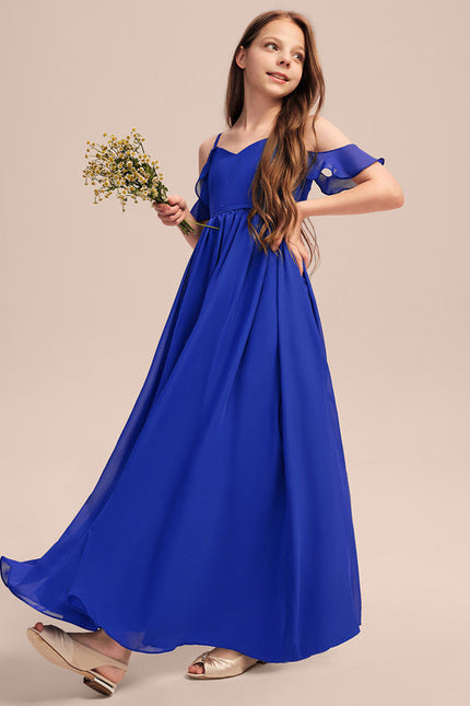 Robe Demoiselle D'Honneur Flottante Cerise - gallery 6