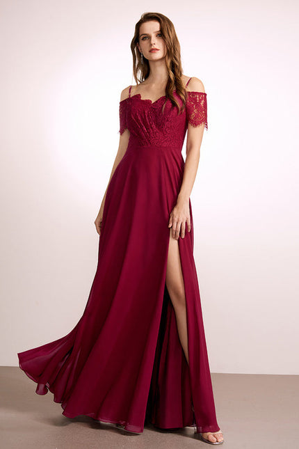 Robe Demoiselle D'Honneur Fluide Rose Pâle - gallery 2