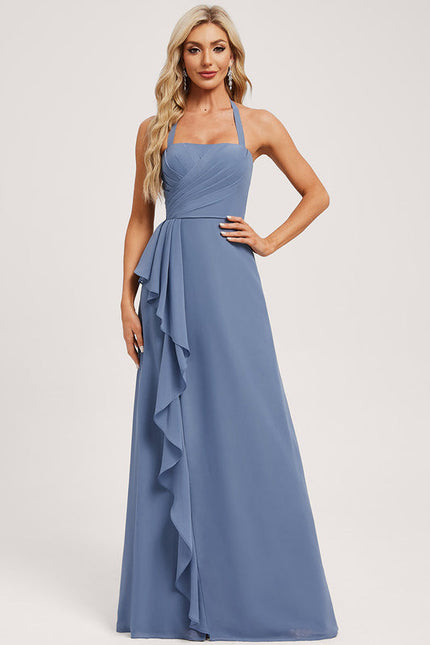 Robe Demoiselle D'Honneur Florale Légère