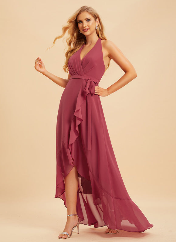 Robe Demoiselle D'Honneur Aérienne Pêche - gallery 7