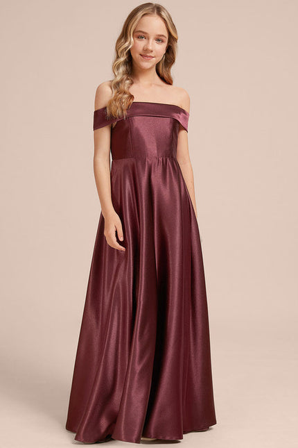 Robe Demoiselle D'Honneur Col Bardot - gallery 3