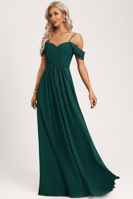 Robe Demoiselle D'Honneur Émeraude Élancée - gallery 2