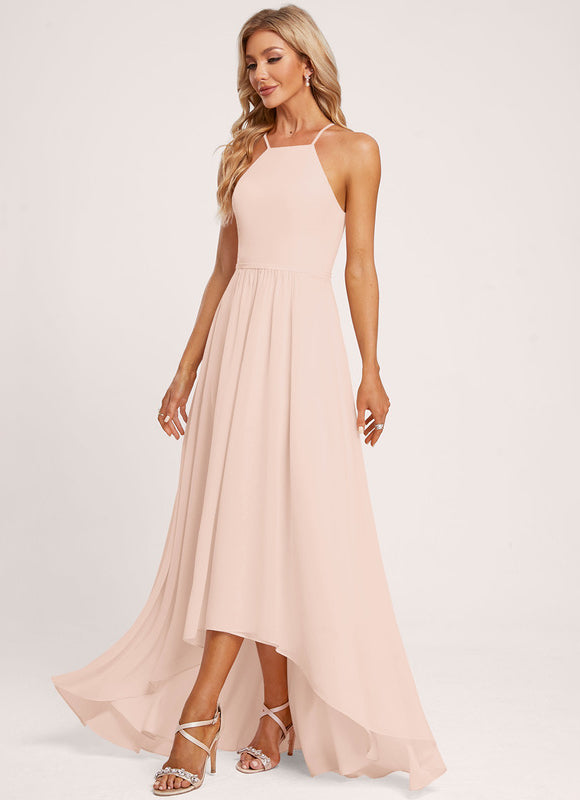 Robe Demoiselle D'Honneur Aérienne Pêche - gallery 5