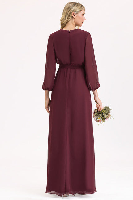 Robe Demoiselle D'Honneur Éclat Bordeaux - gallery 1