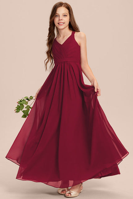 Robe Demoiselle D'Honneur Verte Éthérée - gallery 2