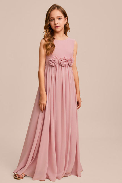 Robe Demoiselle D'Honneur Flottante Poudrée - gallery 4