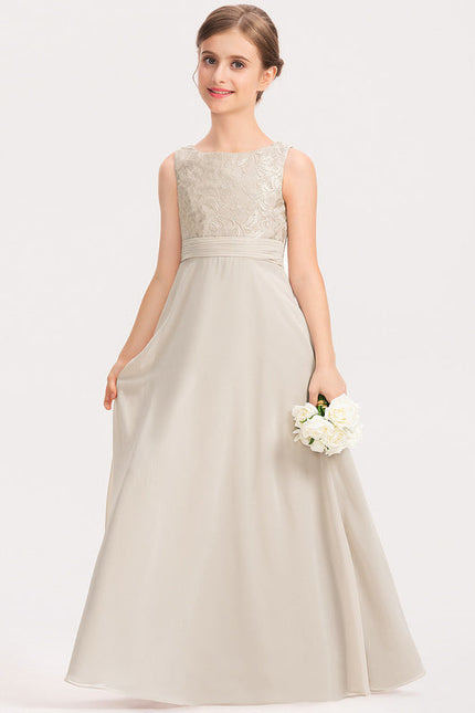 Robe Demoiselle D'Honneur Élégante Enfantine