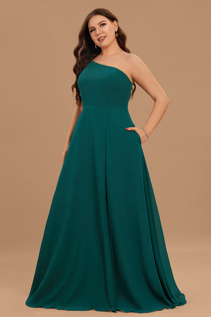 Robe Demoiselle D'Honneur Asymétrique Bordeaux - gallery 9