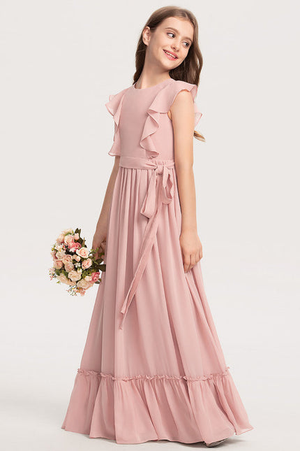 Robe Demoiselle D'Honneur Enfant Élégante - gallery 1