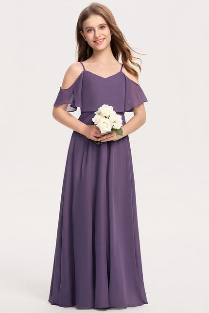 Robe Demoiselle D'Honneur Flottante Cerise - gallery 1