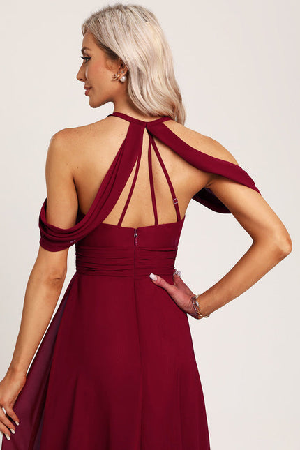 Robe Demoiselle D'Honneur Florale Légère - gallery 2