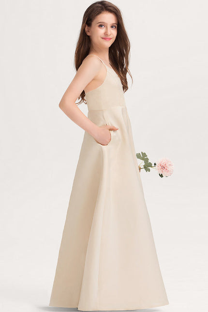 Robe Demoiselle D'Honneur Rouge Velours Fluide - gallery 2