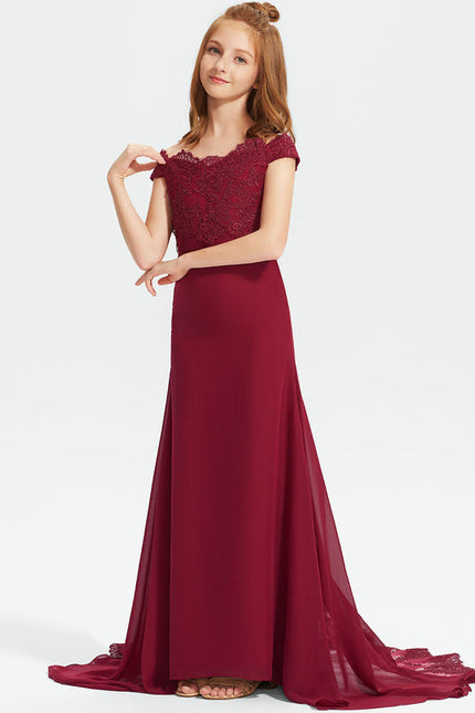 Robe Demoiselle D'Honneur Avec Traine - gallery 2