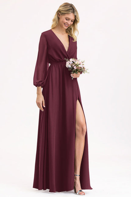 Robe Demoiselle D'Honneur Éclat Bordeaux - gallery 7