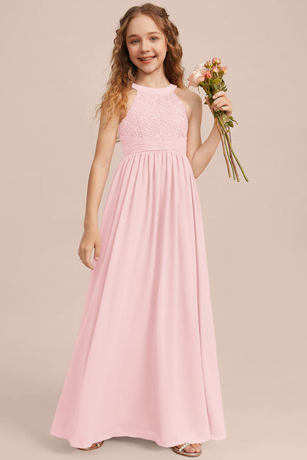 Robe Demoiselle D'Honneur Aérienne Rose