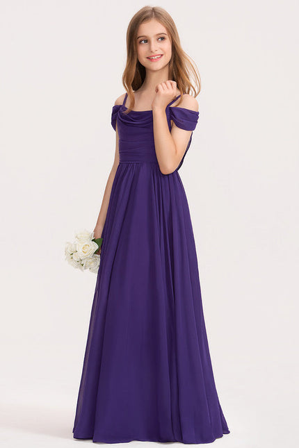 Robe Demoiselle D'Honneur Flottante Cerise - gallery 1