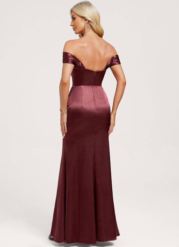 Robe Demoiselle D'Honneur Col Bateau - gallery 4