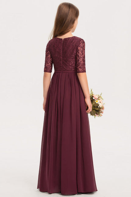 Robe Demoiselle D'Honneur Élégante Enfantine - gallery 4