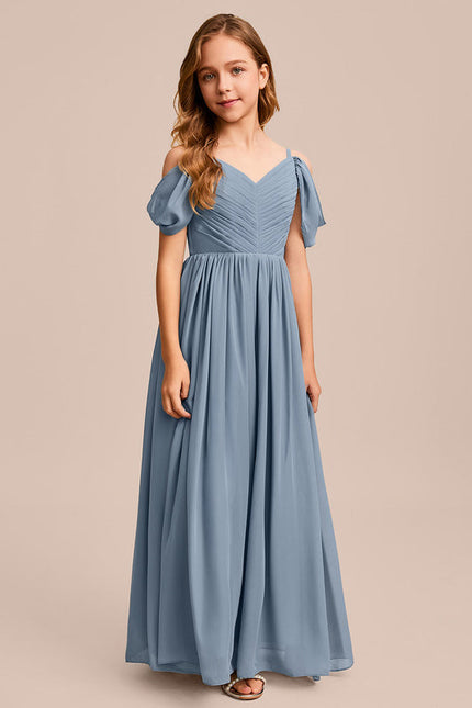 Robe Demoiselle D'Honneur Flottante Cerise - gallery 1