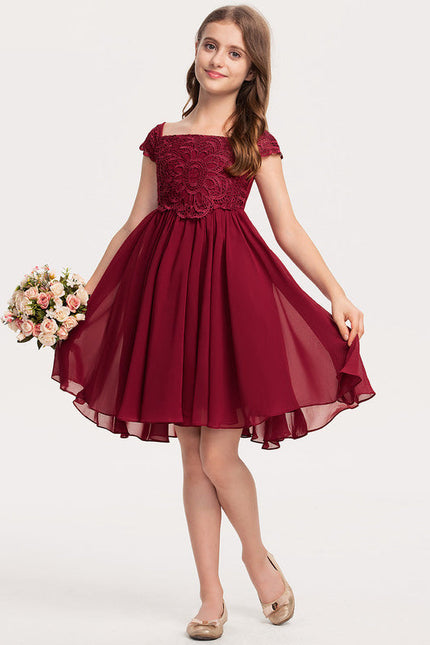 Robe Demoiselle D'Honneur Élégance Cerise - gallery 1