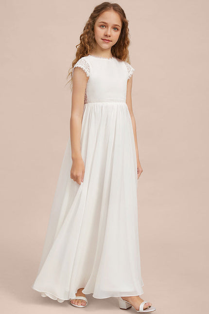 Robe Demoiselle D'Honneur Élégante Enfantine