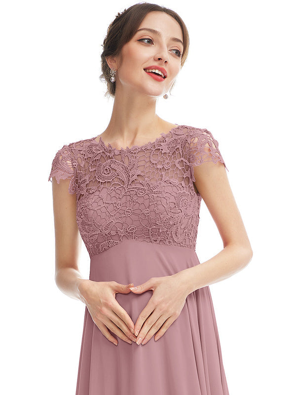 Robe Demoiselle D'Honneur Sérénade Rosée - gallery 1