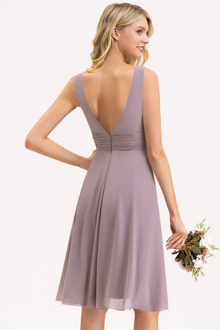 Robe Demoiselle D'Honneur Asymétrique Fluide - gallery 5