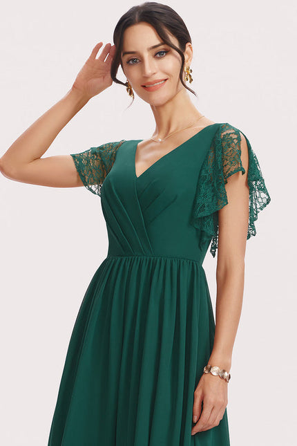 Robe Demoiselle D'Honneur Fluide Rose Pâle - gallery 5