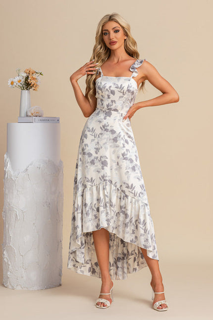 Robe Demoiselle D'Honneur Florale Élégante - gallery 9