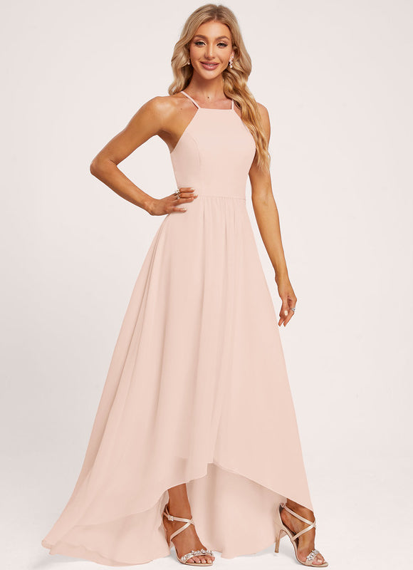 Robe Demoiselle D'Honneur Aérienne Pêche - gallery 3