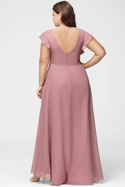 Robe Demoiselle D'Honneur Trapèze Fluidité Élégante - gallery 7