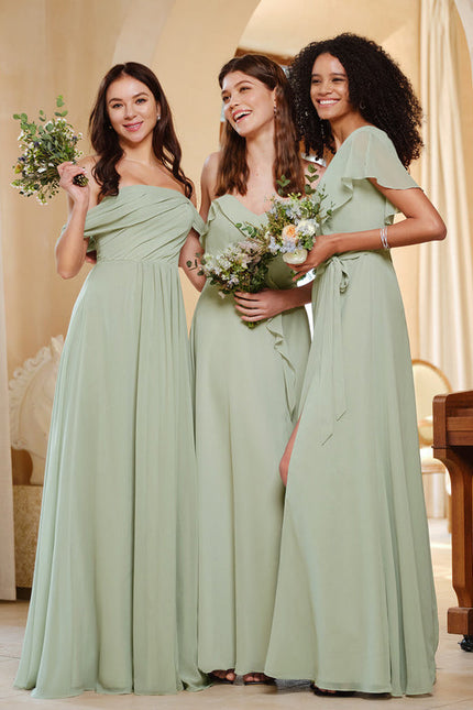 Robe Demoiselle D'Honneur Bordeaux Chic - gallery 5