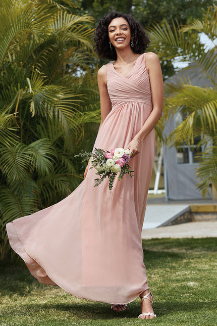 Robe Demoiselle D'Honneur Élégante Bordeaux - gallery 7