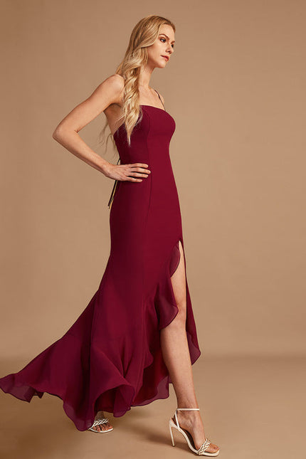 Robe Demoiselle D'Honneur Rose Drapée - gallery 4