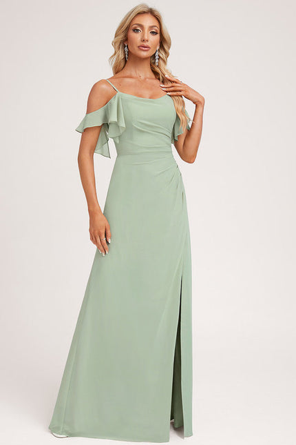 Robe Demoiselle D'Honneur Fluide Ciel - gallery 4