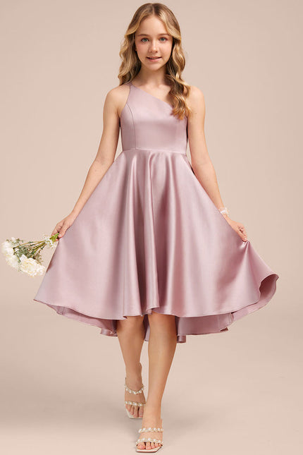 Robe Demoiselle D'Honneur Satin Lilas Chic