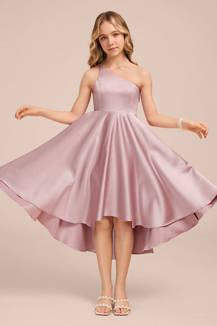 Robe Demoiselle D'Honneur Satin Lilas Chic - gallery 4
