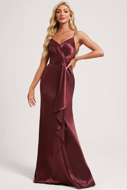 Robe Demoiselle D'Honneur Satin Élégance